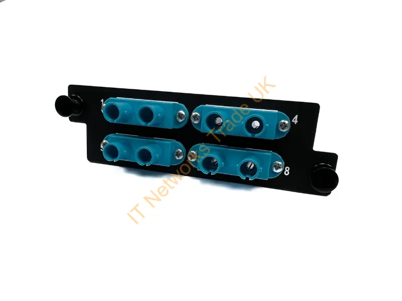 HDFP-STD08LC - Legrand Infinium Hdfp Fiber Optic Adapter St Aqua Color, Black