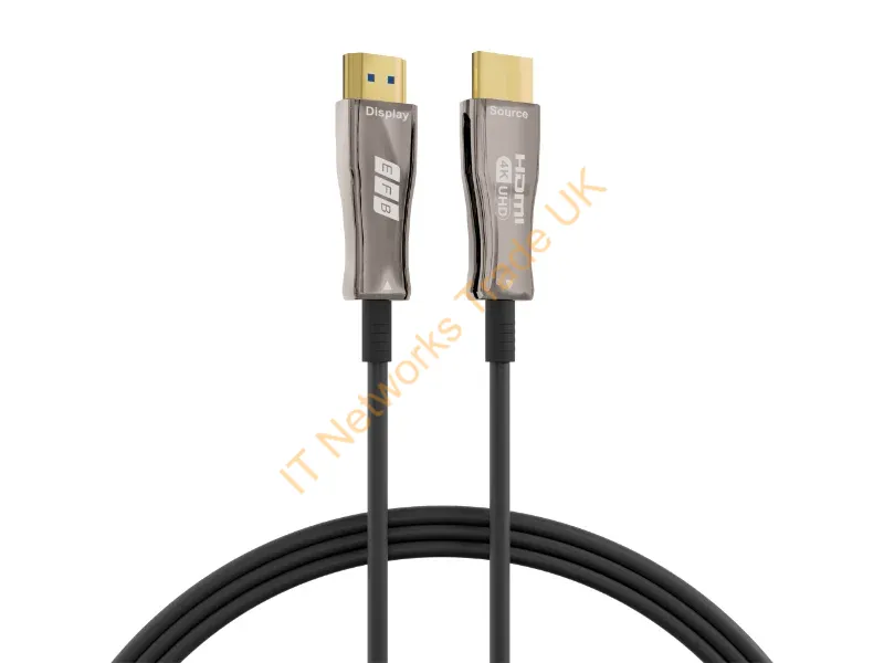 HDMI-20-00010 - EFB Elektronik HDMI-20-00010 HDMI cable 50 m HDMI Type A (Standard) Black, Stainless steel
