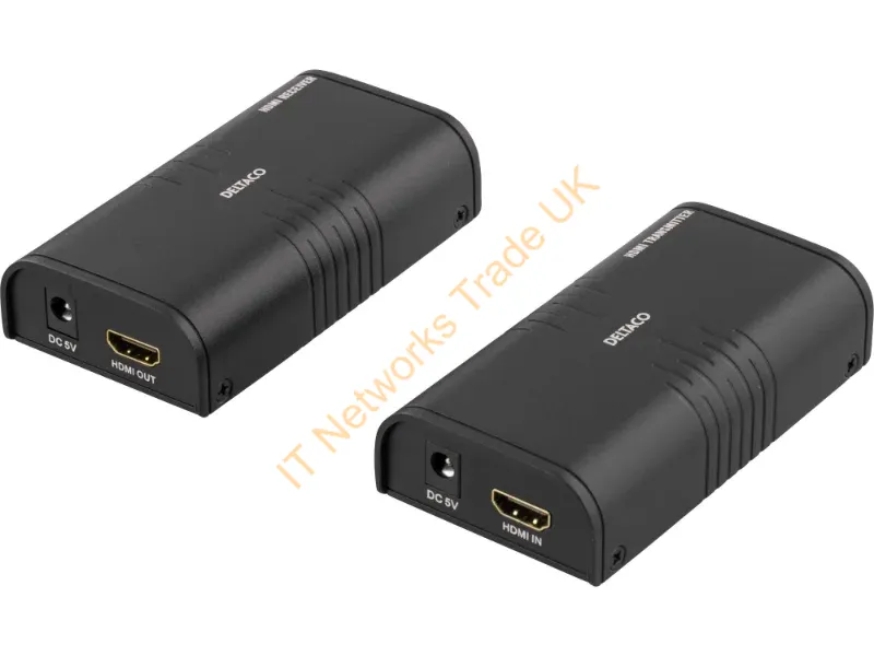 HDMI-221 - Deltaco HDMI-221 AV extender AV transmitter & receiver Black