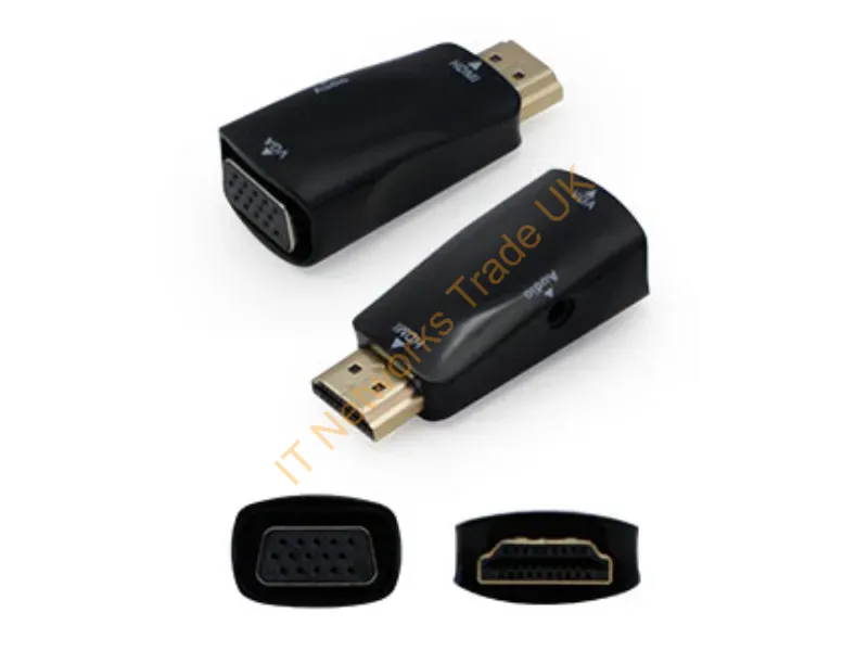 HDMI2VGAADPT-5PK - Addon Networks Hdmi2Vgaadpt-5Pk Cable Gender Changer Hdmi Vga Black