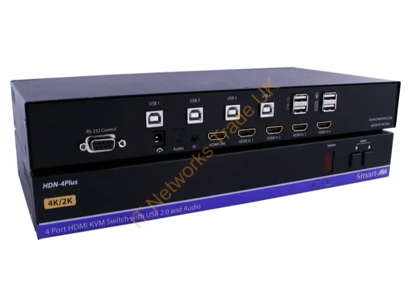 HDN-4PS - Smart-Avi Hdn-4Plus-S Kvm Switch Black
