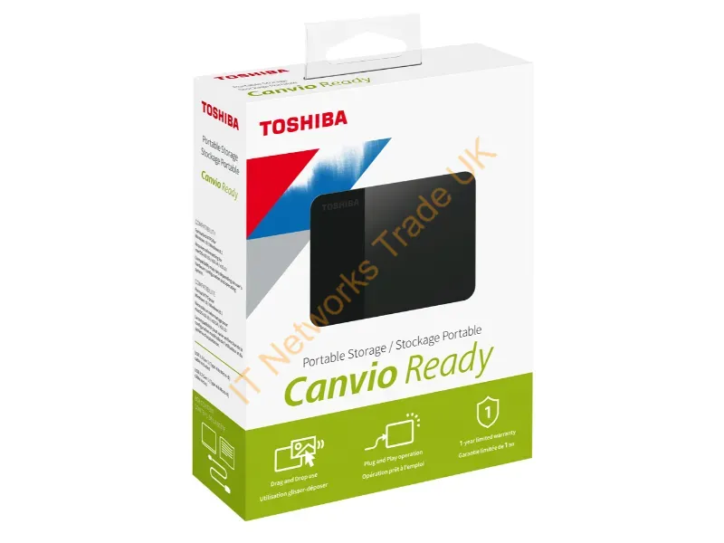 HDTP340XK3CA - Toshiba Canvio Ready External Hard Drive 4 Tb Black