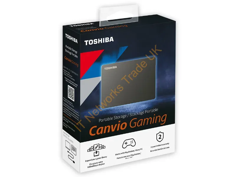 HDTX120XK3AA - Toshiba Canvio Gaming External Hard Drive 2 Tb Black