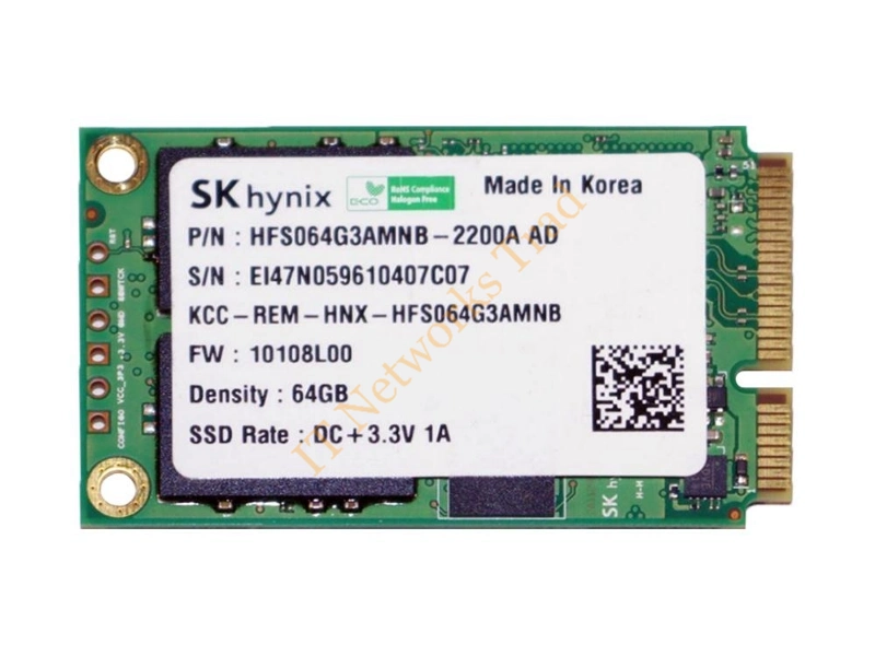 HFS064G3AMNB-2200A Hynix SH920 64GB Multi-Level Cell (MLC) SATA 6Gb/s mSATA Solid State Drive SSD Storage