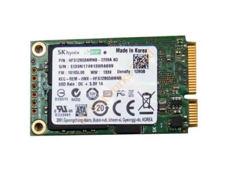 HFS128G3AMNB Hynix 128GB Multi-Level Cell (MLC) SATA 6Gb/s mSATA Solid State Drive SSD Storage