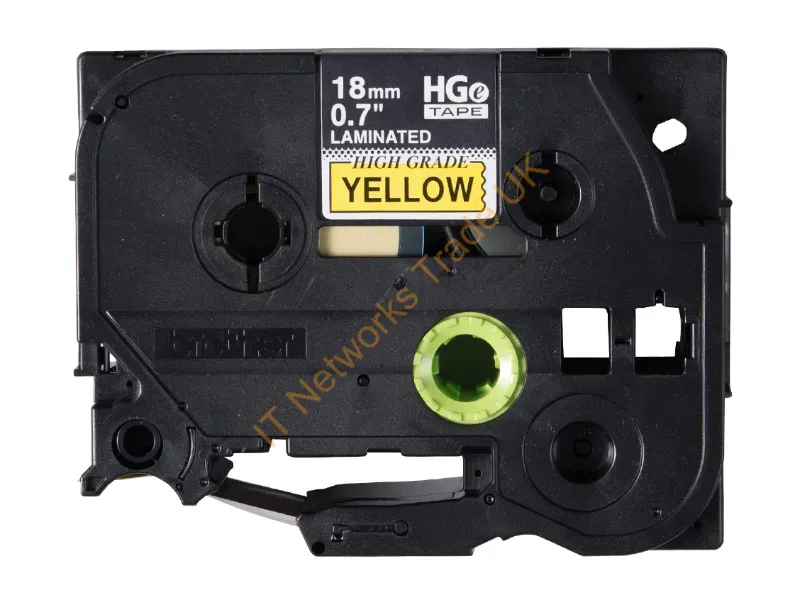 HGE6415PK - Brother Hge6415Pk Label-Making Tape Black On Yellow