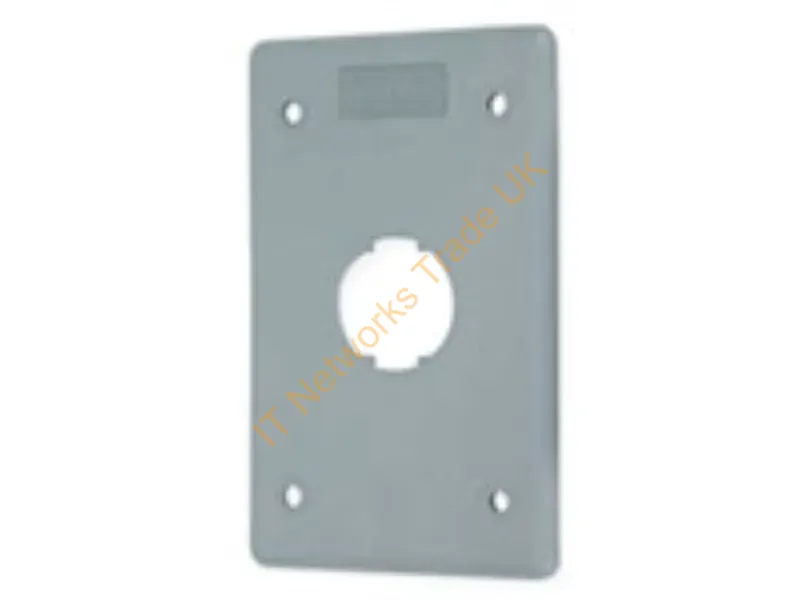HI14GY - Hubbell Premise Wiring Hub-P Hi14Gy Modular Walloutlet Plate Industrial,Manufacturing,