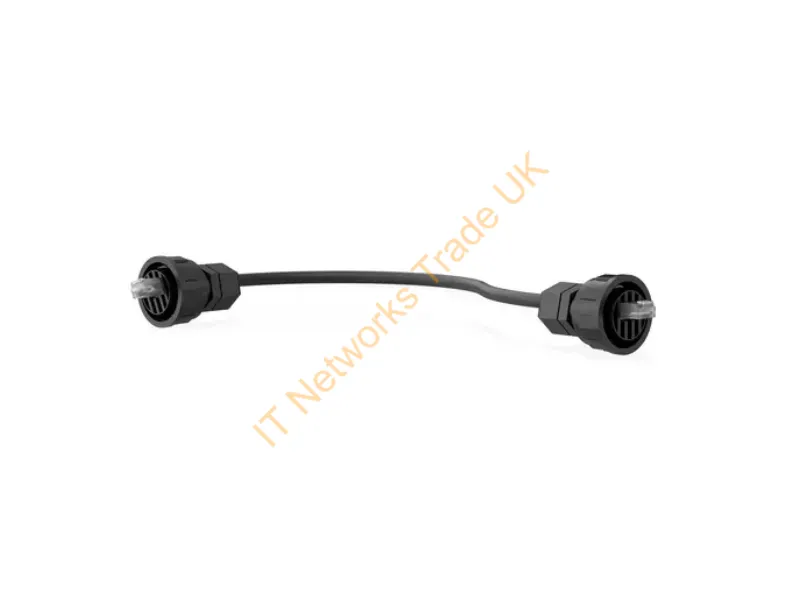 HI6A10EE - Hubbell Premise Wiring Pcord,Hi-Impact,C6A,Bk,H/Rj45-H/Rj45,10F