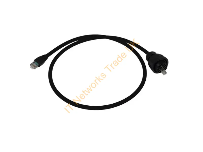 HI6A25AA - Hubbell Premise Wiring Pcord,Hi-Impact,C6A,Bk,Rj45-Rj45,25Ft