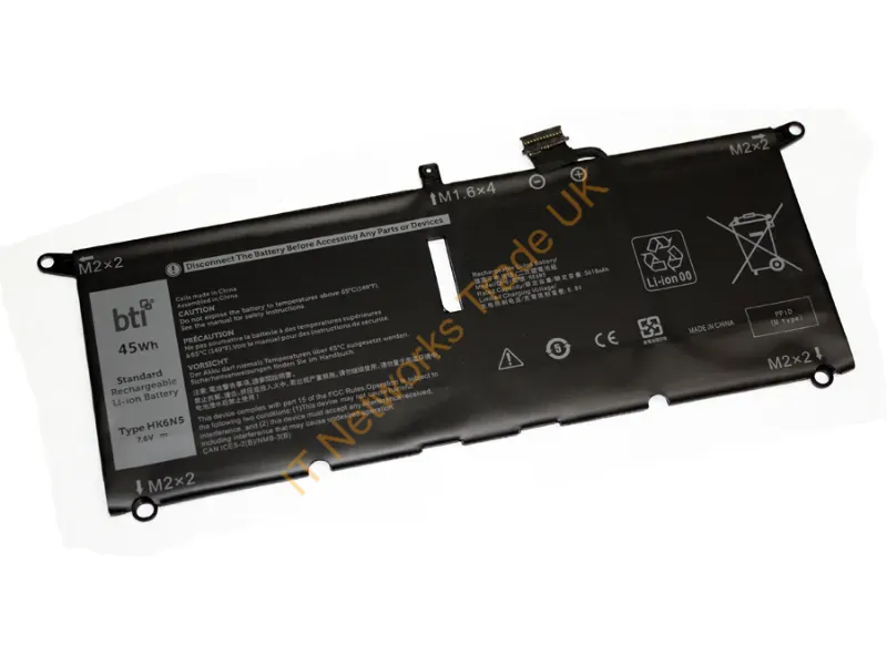 HK6N5-BTI - Bti Hk6N5- Industrial Rechargeable Battery Lithium-Ion (Li-Ion) 5620 Mah 7.6 V