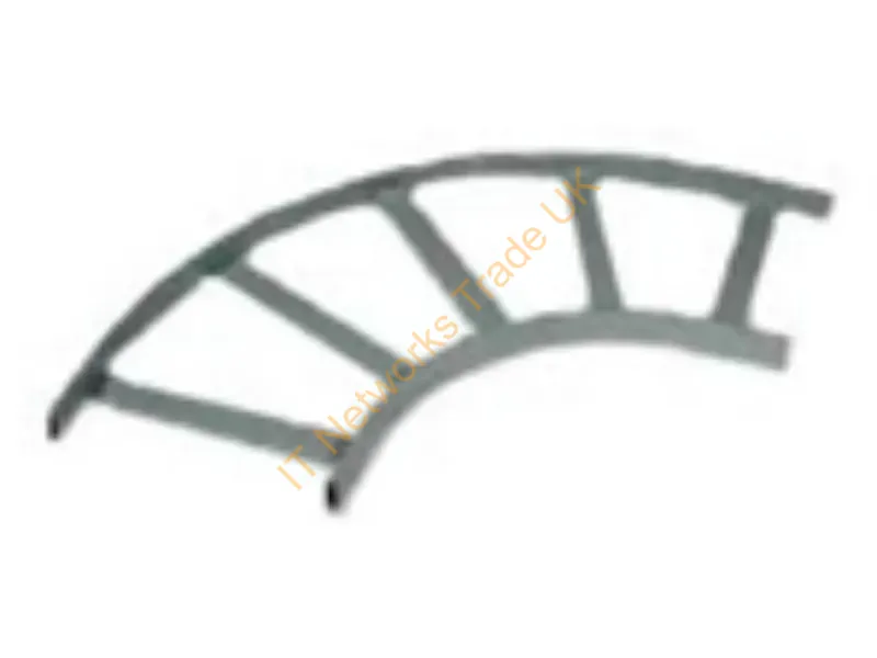 HLF1890G - Hubbell Premise Wiring Cablemgt, Lad-Rck,Flat Turn,18W,Gy