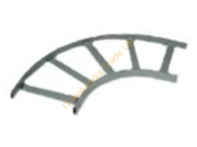 HLF2490G - Hubbell Premise Wiring Cablemgt, Lad-Rck,Flat Turn,24W,Gy