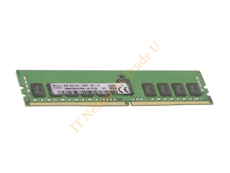 HMA41GR7AFR4N-UHTD Hynix 8GB DDR4-2400MHz PC4-19200 ECC Registered CL17 288-Pin DIMM 1.2V Single Rank Memory Module Server Memory