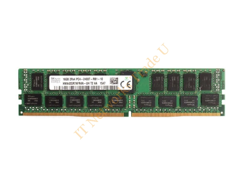 HMA42GR7AFR4N-UHTD Hynix 16GB DDR4-2400MHz PC4-19200 ECC Registered CL17 288-Pin DIMM 1.2V Dual Rank Memory Module Server Memory