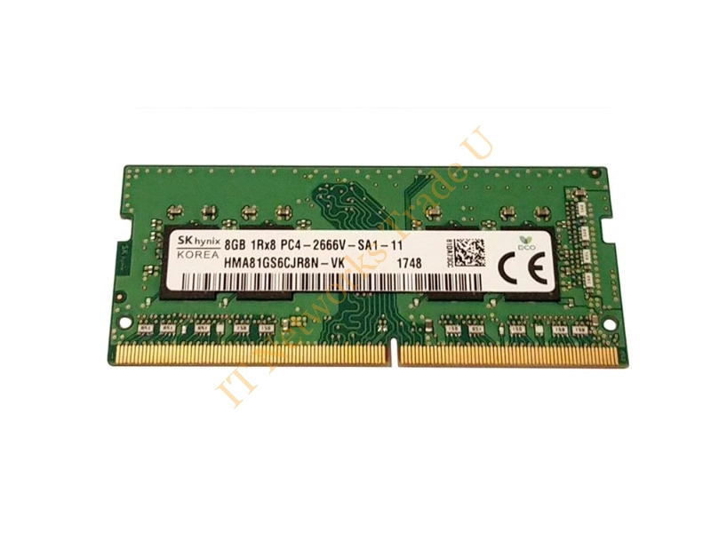 HMA81GS6CJR8N-VK Hynix 8GB DDR4-2666MHz PC4-21300 non-ECC Unbuffered CL19 260-Pin SoDimm 1.2V Single Rank Memory Module Laptop Memory