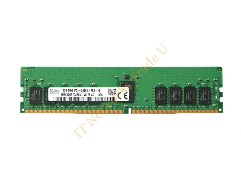 HMA82GR7CJR8N-VK Hynix 16GB DDR4-2666MHz PC4-21300 ECC Registered CL19 288-Pin DIMM 1.2V Dual Rank Memory Module Server Memory