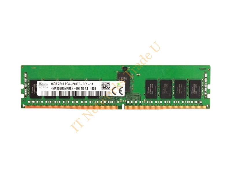 HMA82GR7MFR8N-UHTD Hynix 16GB DDR4-2400MHz PC4-19200 ECC Registered CL17 288-Pin DIMM 1.2V Dual Rank Memory Module Server Memory