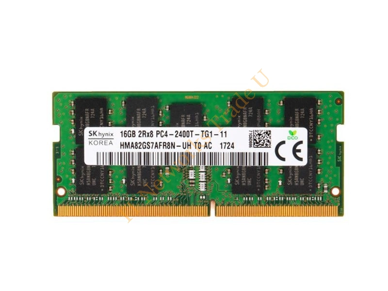 HMA82GS7AFR8N-UHT0 Hynix 16GB DDR4-2400MHz PC4-19200 ECC Unbuffered CL17 260-Pin SoDimm 1.2V Dual Rank Memory Module Laptop Memory