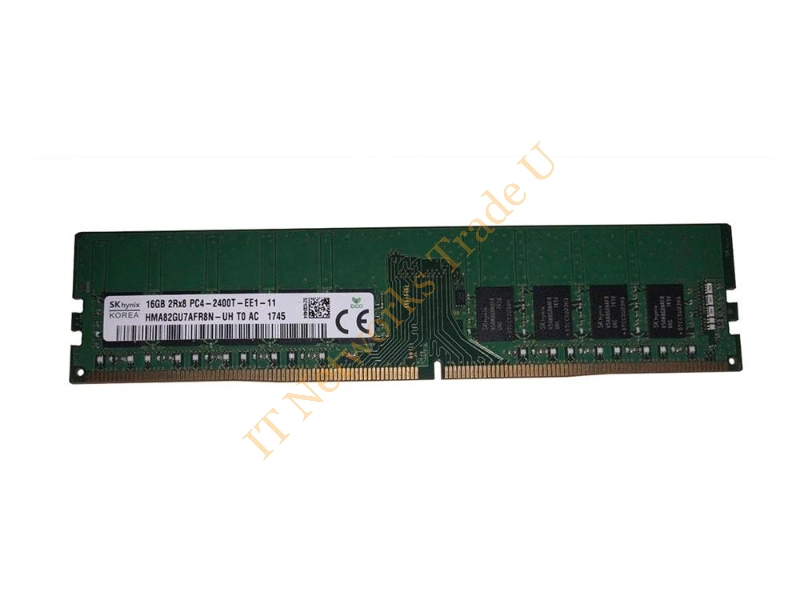 HMA82GU7AFR8N-UH Hynix 16GB DDR4-2400MHz PC4-19200 ECC Unbuffered CL17 288-Pin DIMM 1.2V Dual Rank Memory Module Server Memory