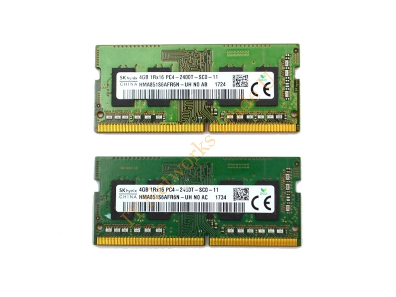 HMA851S6AFR6N-UH Hynix 4GB DDR4-2400MHz PC4-19200 non-ECC Unbuffered CL17 260-Pin SoDimm 1.2V Single Rank Memory Module Laptop Memory