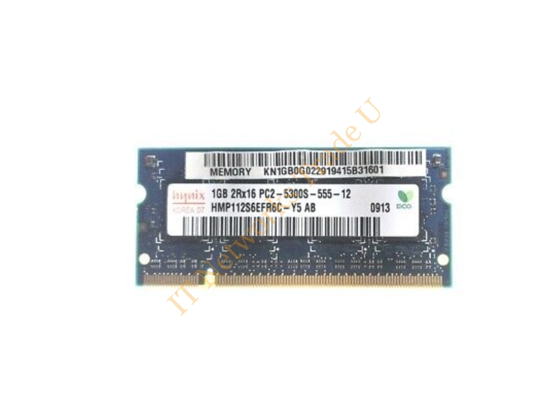 HMP112S6NFR8C-Y5 Hynix 1GB DDR2-667MHz PC2-5300 non-ECC Unbuffered CL5 200-Pin SoDimm Memory Module Laptop Memory