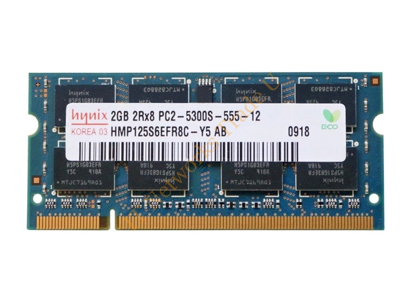 HMP125S6EFR8C-Y5 Hynix 2GB DDR2-667MHz PC2-5300 non-ECC Unbuffered CL5 200-Pin SoDimm Dual Rank Memory Module Laptop Memory