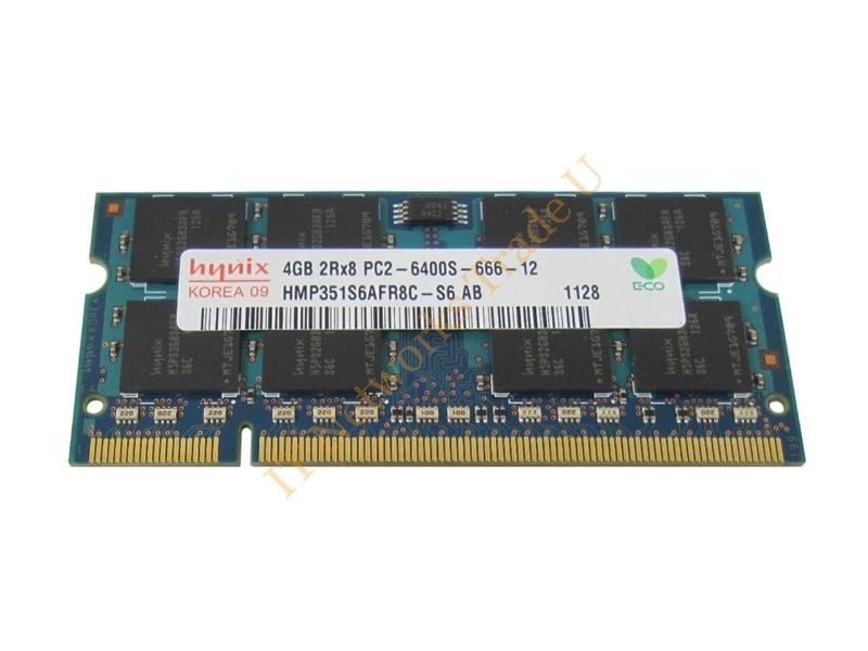 HMP351S6AFR8C-S5 Hynix 4GB DDR2-800MHz PC2-6400 non-ECC Unbuffered CL5 200-Pin SoDimm Dual Rank Memory Module Laptop Memory