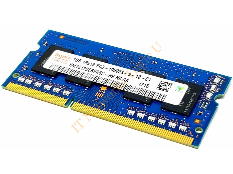 HMT112S6TFR8C-H9 Hynix 1GB DDR3-1333MHz PC3-10600 non-ECC Unbuffered CL9 204-Pin SoDimm Single Rank Memory Module Laptop Memory