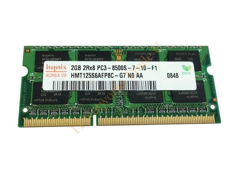 HMT125S6AFP8-C Hynix 2GB DDR3-1066MHz PC3-8500 non-ECC Unbuffered CL7 204-Pin SoDimm Dual Rank Memory Module Laptop Memory