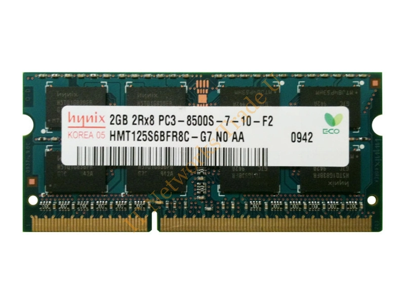 HMT125S6BFR8C-G7N0 Hynix 2GB DDR3-1066MHz PC3-8500 non-ECC Unbuffered CL7 204-Pin SoDimm Dual Rank Memory Module Laptop Memory