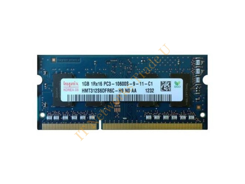 HMT312S6DFR6C-H9N0 Hynix 1GB DDR3-1333MHz PC3-10600 non-ECC Unbuffered CL9 204-Pin SoDimm Single Rank Memory Module Laptop Memory