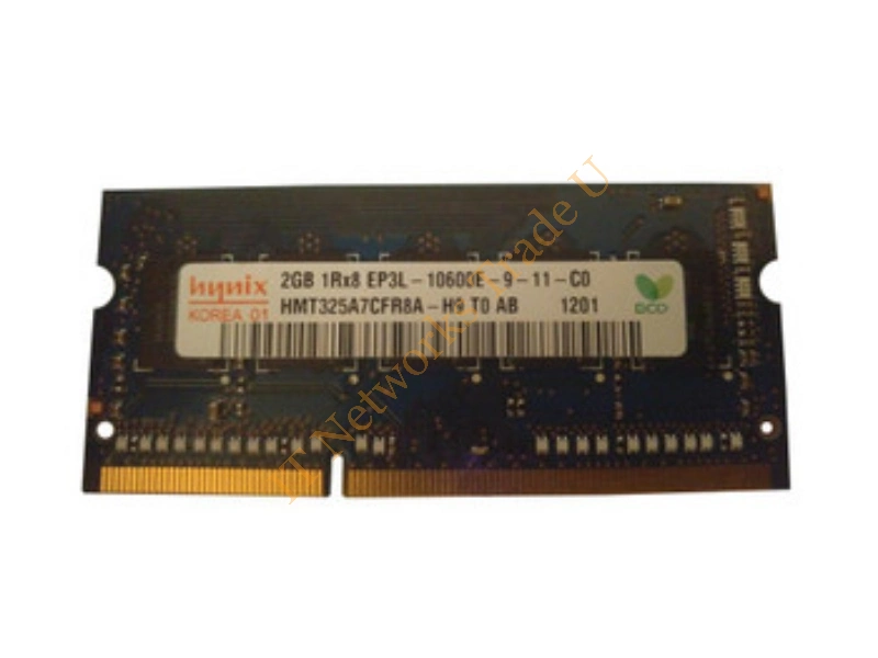 HMT325A7EFR8A-H9T0 Hynix 2GB DDR3-1333MHz PC3-10600 ECC Unbuffered CL9 204-Pin SoDimm 1.35V Low Voltage Dual Rank Memory Module Laptop Memory