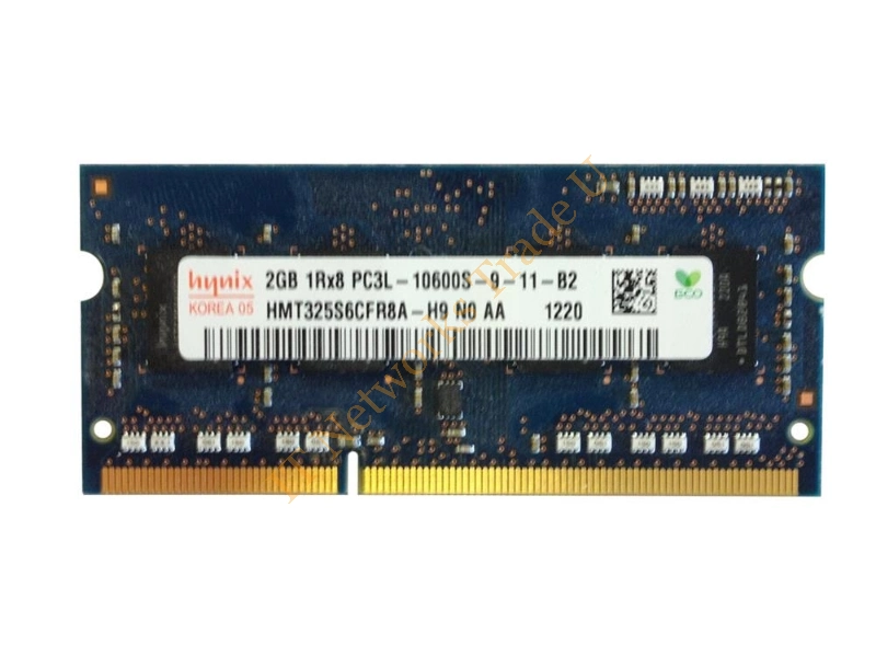 HMT325S6AFR8A-H9 Hynix 2GB DDR3-1333MHz PC3-10600 non-ECC Unbuffered CL9 204-Pin SoDimm 1.35V Low Voltage Single Rank Memory Module Laptop Memory