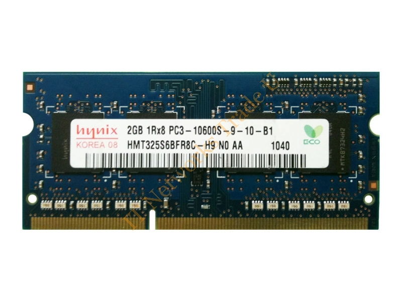 HMT325S6BFR8C-H9N0 Hynix 2GB DDR3-1333MHz PC3-10600 non-ECC Unbuffered CL9 204-Pin SoDimm Single Rank Memory Module Laptop Memory