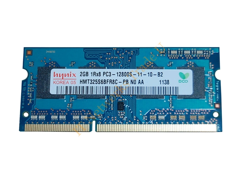 HMT325S6BFR8C-PB Hynix 2GB DDR3-1600MHz PC3-12800 non-ECC Unbuffered CL11 204-Pin SoDimm Single Rank Memory Module Laptop Memory