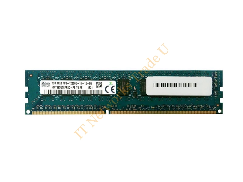 HMT325U7EFR8C-G7TO Hynix 2GB DDR3-1066MHz PC3-8500 ECC Unbuffered CL7 240-Pin DIMM Single Rank Memory Module Server Memory