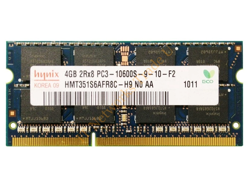 HMT351S6AFR8C-H9 Hynix 4GB DDR3-1333MHz PC3-10600 non-ECC Unbuffered CL9 204-Pin SoDimm Dual Rank Memory Module Laptop Memory