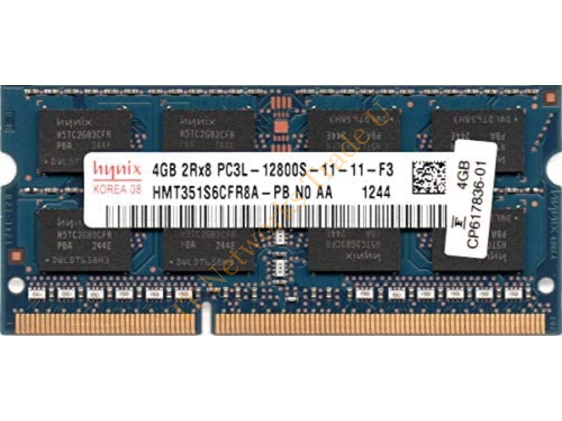 HMT351S6CFR8A-PB Hynix 4GB DDR3-1600MHz PC3-12800 non-ECC Unbuffered CL11 204-Pin SoDimm 1.35V Low Voltage Dual Rank Memory Module Laptop Memory