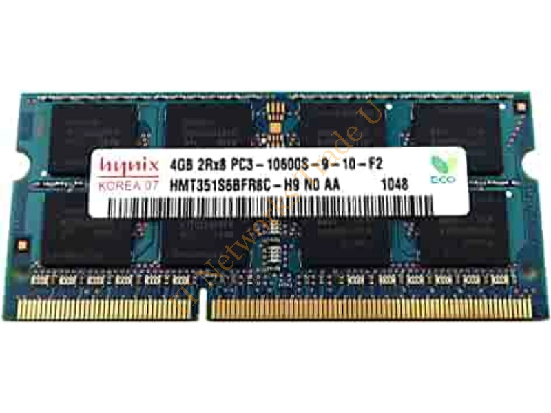 HMT351S6EFR8A-H9N0 Hynix 4GB DDR3-1333MHz PC3-10600 non-ECC Unbuffered CL9 204-Pin SoDimm 1.35V Low Voltage Dual Rank Memory Module Laptop Memory
