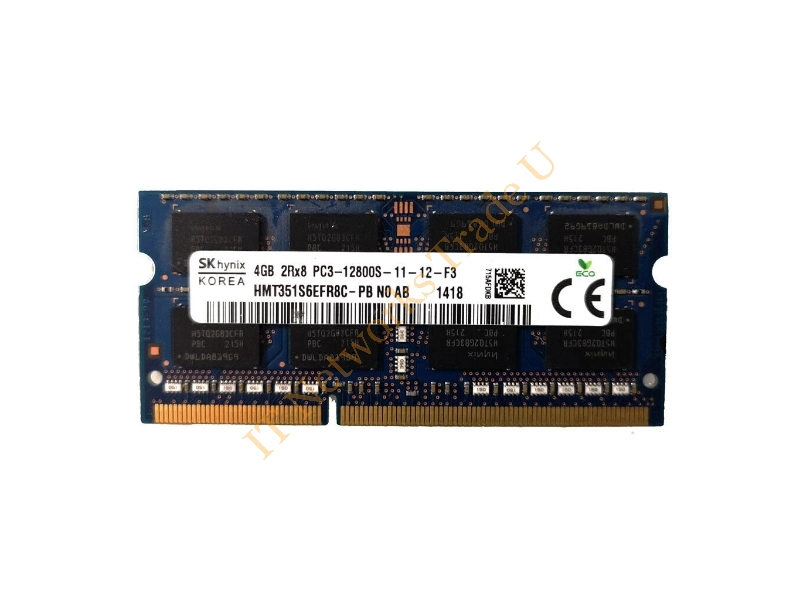 HMT351S6EFR8A-PB Hynix 4GB DDR3-1600MHz PC3-12800 non-ECC Unbuffered CL11 204-Pin SoDimm 1.35V Low Voltage Dual Rank Memory Module Laptop Memory