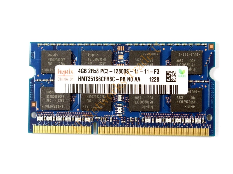 HMT351S6EFR8C-PB Hynix 4GB DDR3-1600MHz PC3-12800 non-ECC Unbuffered CL11 204-Pin SoDimm Dual Rank Memory Module Laptop Memory