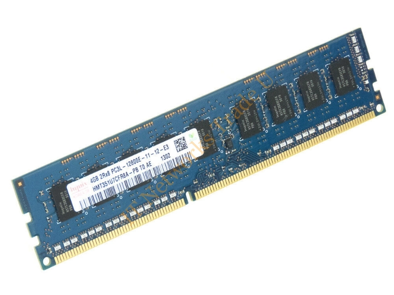 HMT351U7CFR8A-PBT0 Hynix 4GB DDR3-1600MHz PC3-12800 ECC Unbuffered CL11 240-Pin DIMM 1.35V Low Voltage Dual Rank Memory Module Server Memory