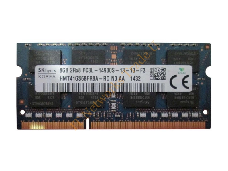 HMT41GS6BFR8A-H9 Hynix 8GB DDR3-1333MHz PC3-10600 non-ECC Unbuffered CL9 204-Pin SoDimm 1.35V Low Voltage Dual Rank Memory Module Laptop Memory