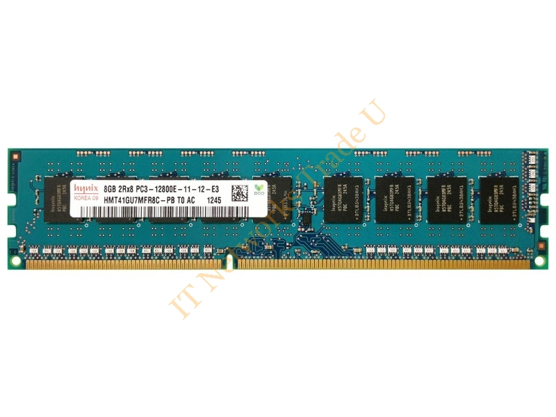 HMT41GU7MFR8C-PBN0 Hynix 8GB DDR3-1600MHz PC3-12800 ECC Unbuffered CL11 240-Pin DIMM Dual Rank Memory Module Server Memory