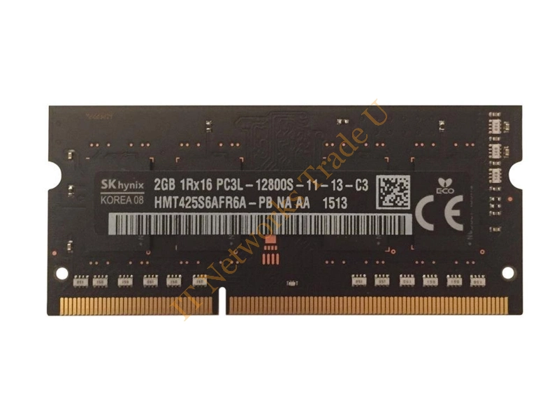 HMT425S6AFR6A-PBNA Hynix 2GB DDR3-1600MHz PC3-12800 non-ECC Unbuffered CL11 204-Pin SoDimm 1.35V Low Voltage Single Rank Memory Module Laptop Memory