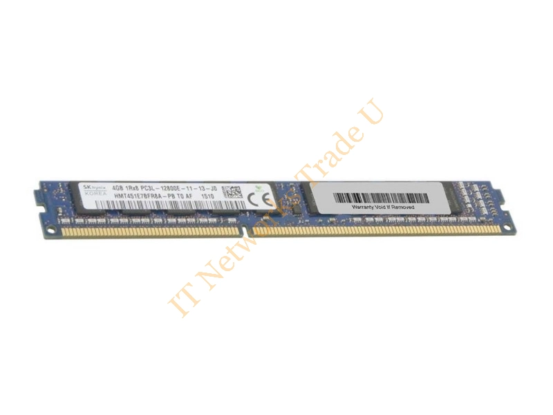 HMT451E7BFR8A-PBT0 Hynix 4GB DDR3-1600MHz PC3-12800 ECC Unbuffered CL11 240-Pin DIMM 1.35V VLP Memory Module Server Memory