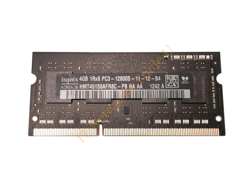 HMT451S6AFR8C-PBNA Hynix 4GB DDR3-1600MHz PC3-12800 non-ECC Unbuffered CL11 204-Pin SoDimm Single Rank Memory Module Laptop Memory