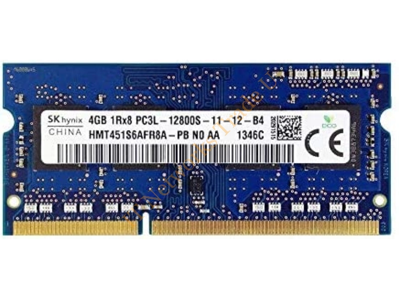 HMT451S6EFR8A-PB Hynix 4GB DDR3-1600MHz PC3-12800 non-ECC Unbuffered CL11 204-Pin SoDimm 1.35V Low Voltage Single Rank Memory Module Laptop Memory