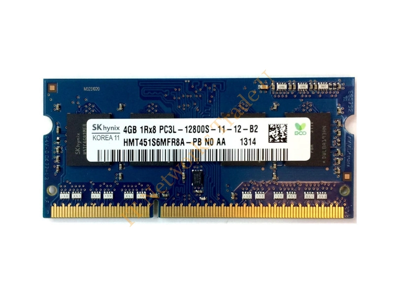 HMT451S6MFR8A-PB Hynix 4GB DDR3-1600MHz PC3-12800 non-ECC Unbuffered CL11 204-Pin SoDimm 1.35V Low Voltage Single Rank Memory Module Laptop Memory