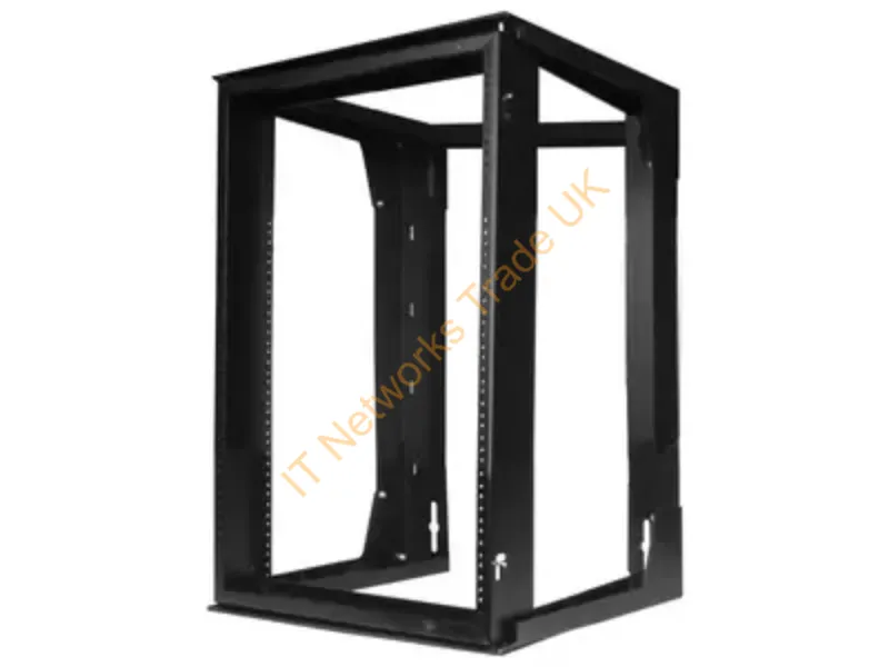 HPWWMR24 - Hubbell Premise Wiring Rack Wall Mt 24"Hx20.7"Wx18"Dleft/Right Quick Releaseblack 12Rms